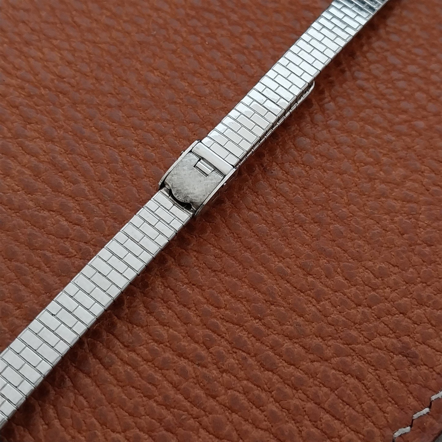 White Gold-Fill Kestenmade Mid Century Ladies 1960s Vintage Cocktail Watch Band