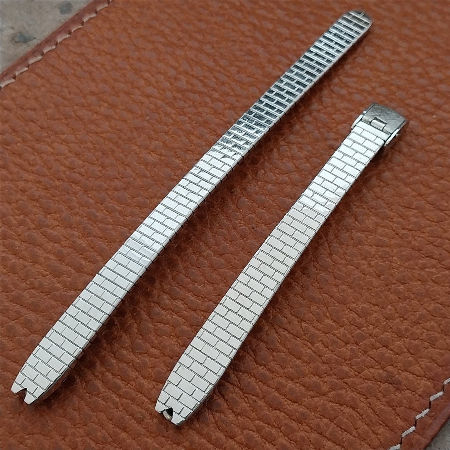 White Gold-Fill Kestenmade Mid Century Ladies 1960s Vintage Cocktail Watch Band