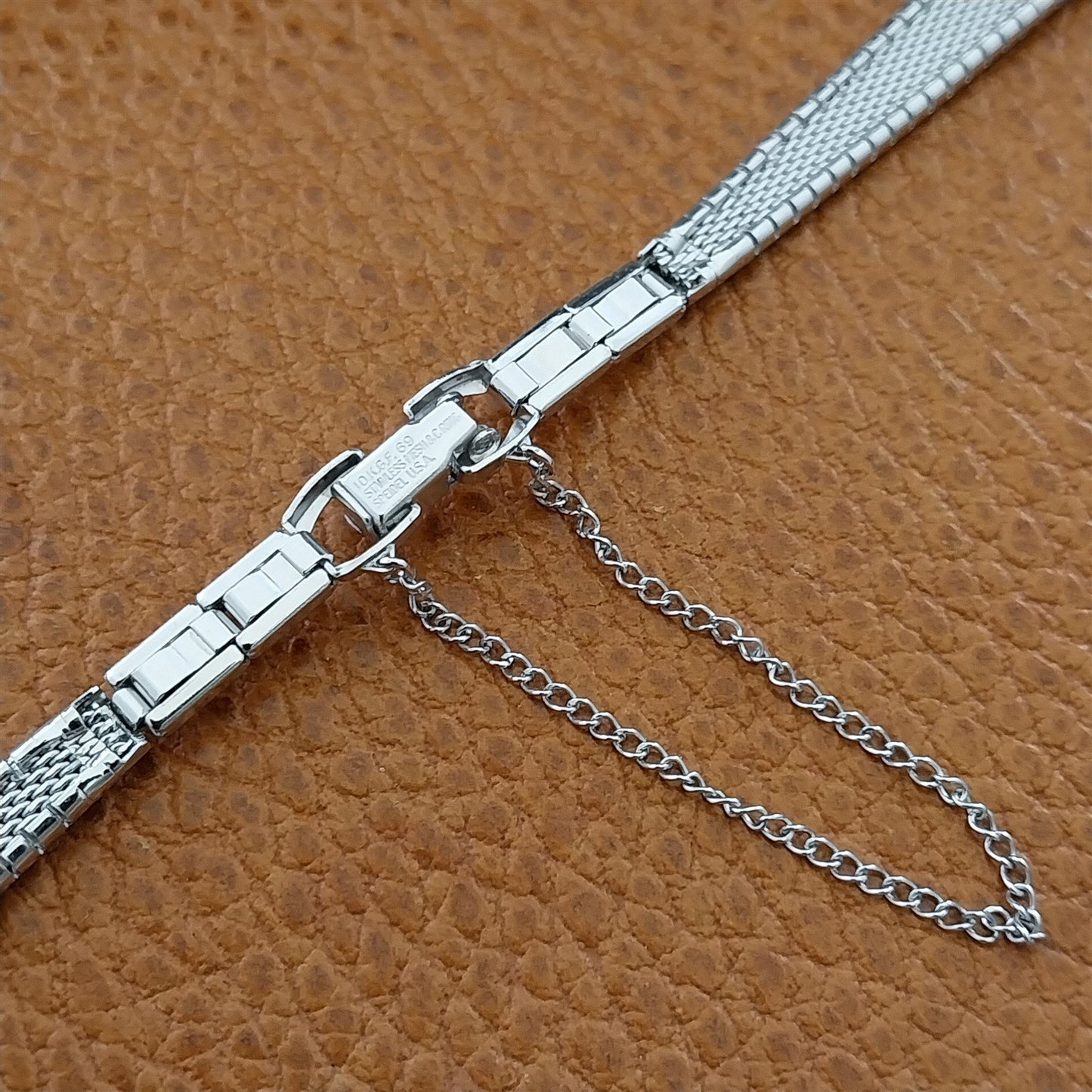 Speidel USA White Gold-Filled Single-Lug 1960s Unused Ladies Vintage Watch Band