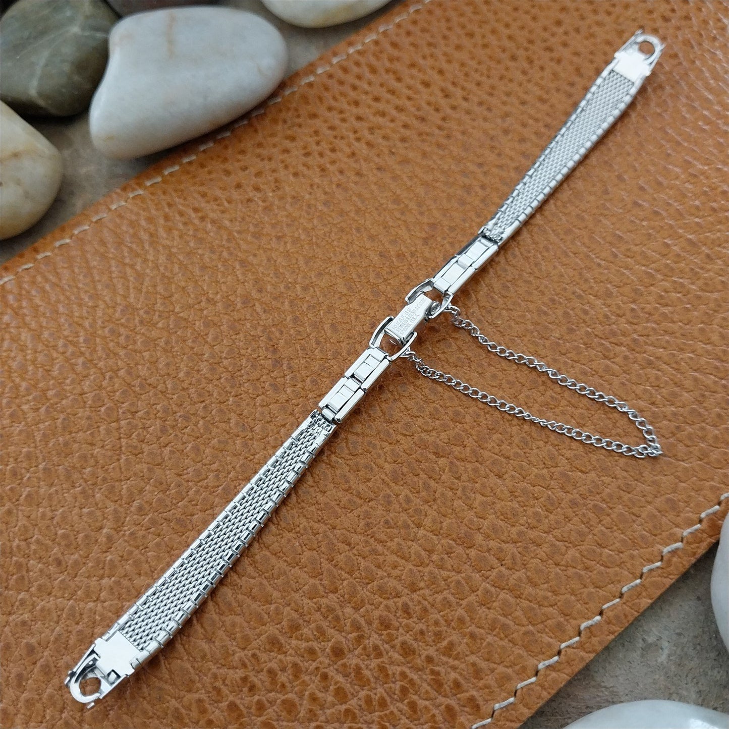 Speidel USA White Gold-Filled Single-Lug 1960s Unused Ladies Vintage Watch Band