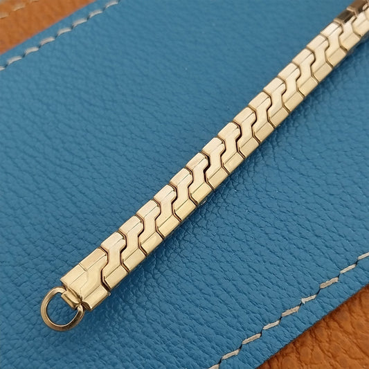 Ladies 1950s 10k Yellow Gold-Fill Drema Unused Vintage Cocktail Watch Band