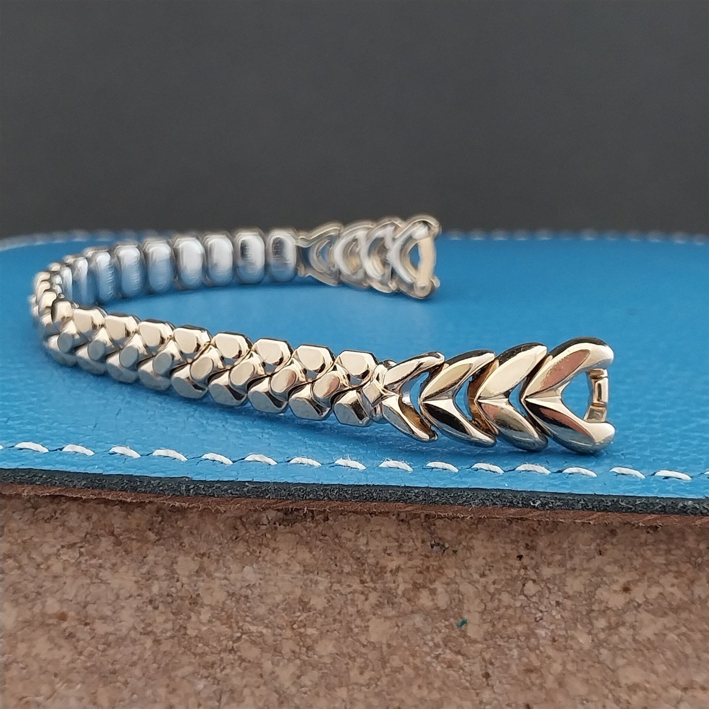 Vintage Ladies Gold-Fill 1953 Speidel Golden Harvest Unused Cocktail Watch Band