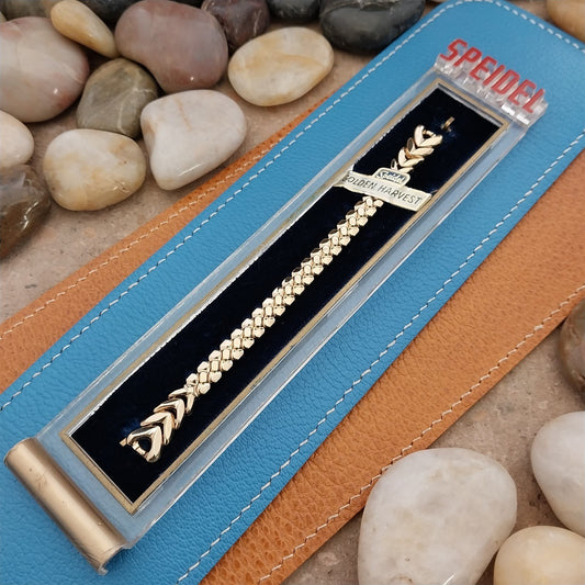 Vintage Ladies Gold-Fill 1953 Speidel Golden Harvest Unused Cocktail Watch Band