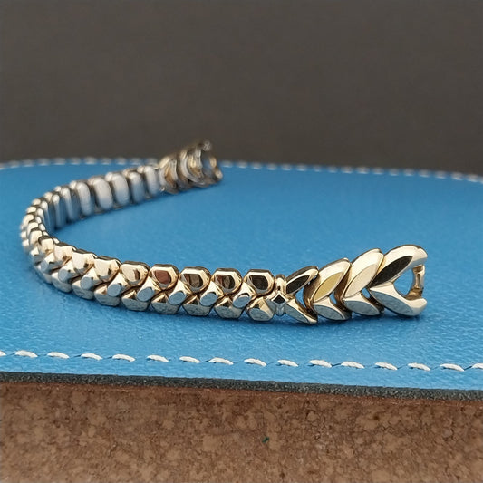 Ladies 10k Yellow Gold-Filled Speidel Golden Harvest Unused Vintage Watch Band