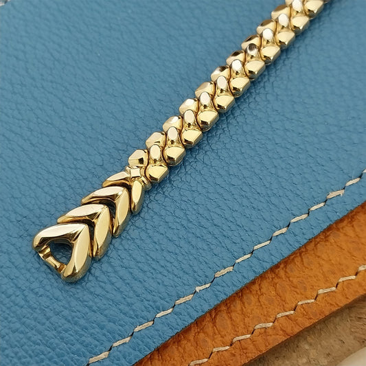 Ladies 10k Yellow Gold-Filled Speidel Golden Harvest Unused Vintage Watch Band