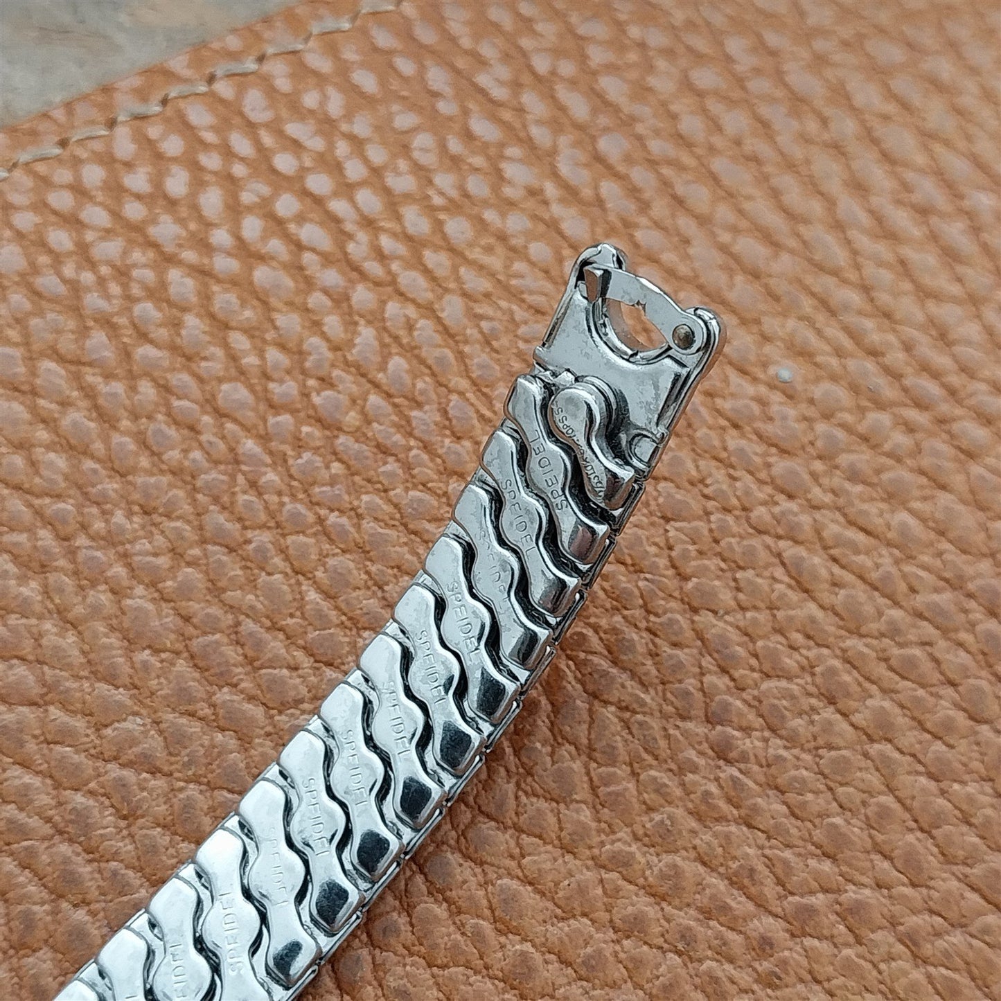 1950s Ladies White Gold-Filled Speidel Wide Unused Vintage Cocktail Watch Band