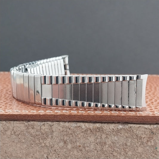 17.2mm Stainless Steel Baldwin Expansion Unused Classic 1960s Vintage Watch Band