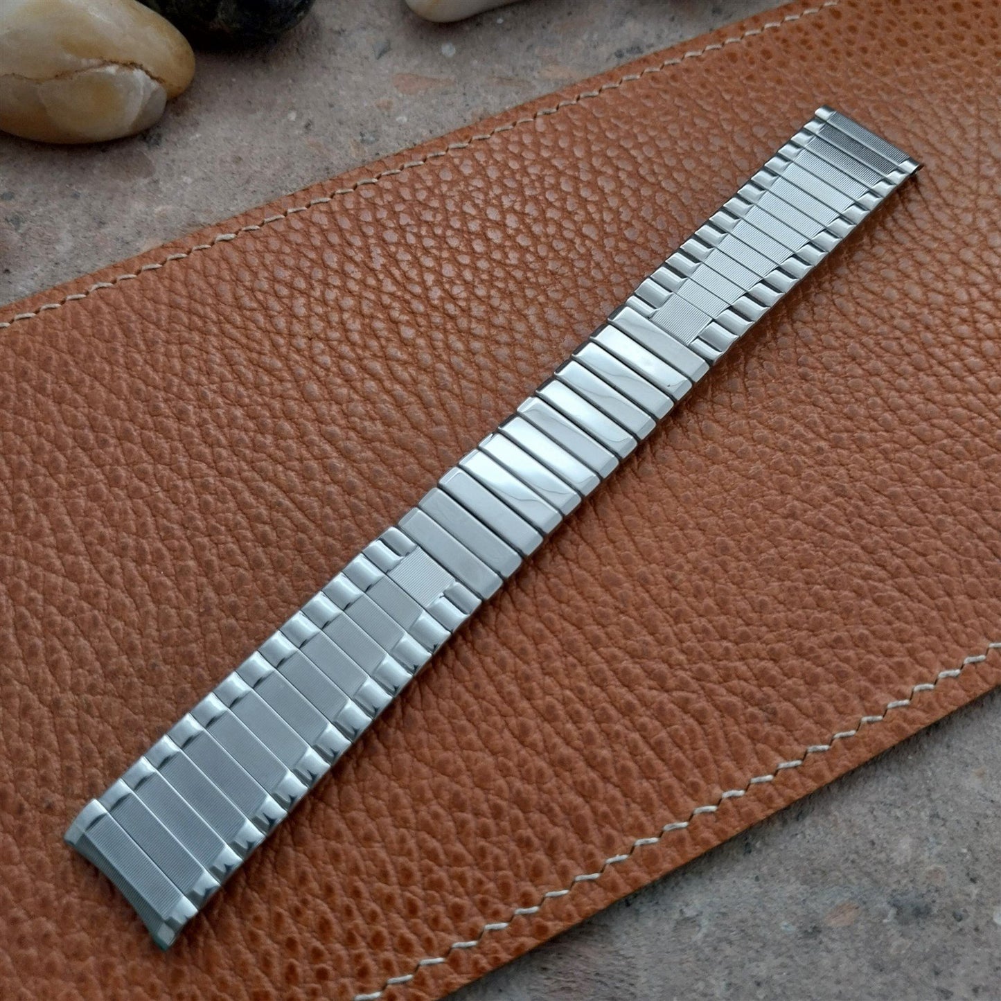 17.2mm Stainless Steel Baldwin Expansion Unused Classic 1960s Vintage Watch Band