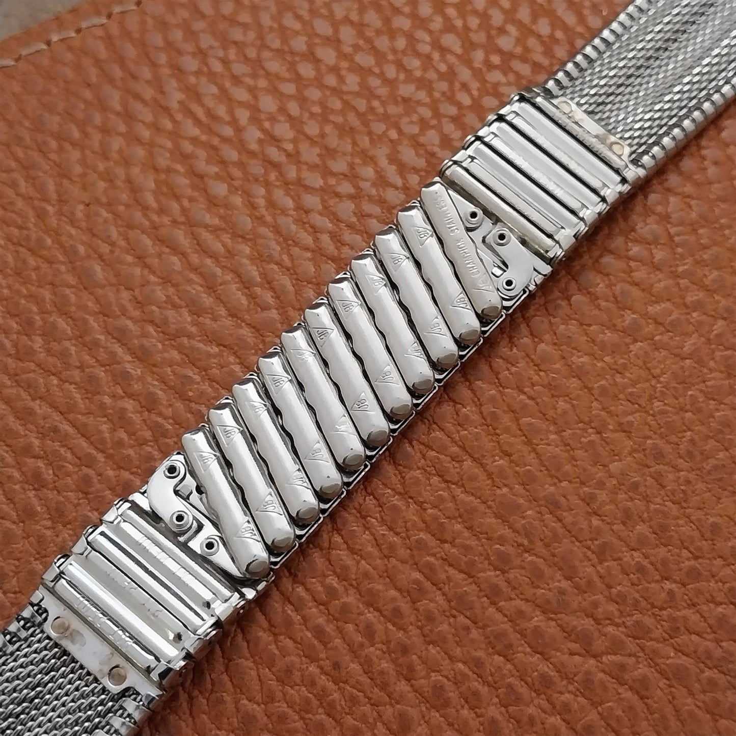 19mm 18mm mcm JB Champion Stainless Steel 1960s Unused Vintage Watch Band