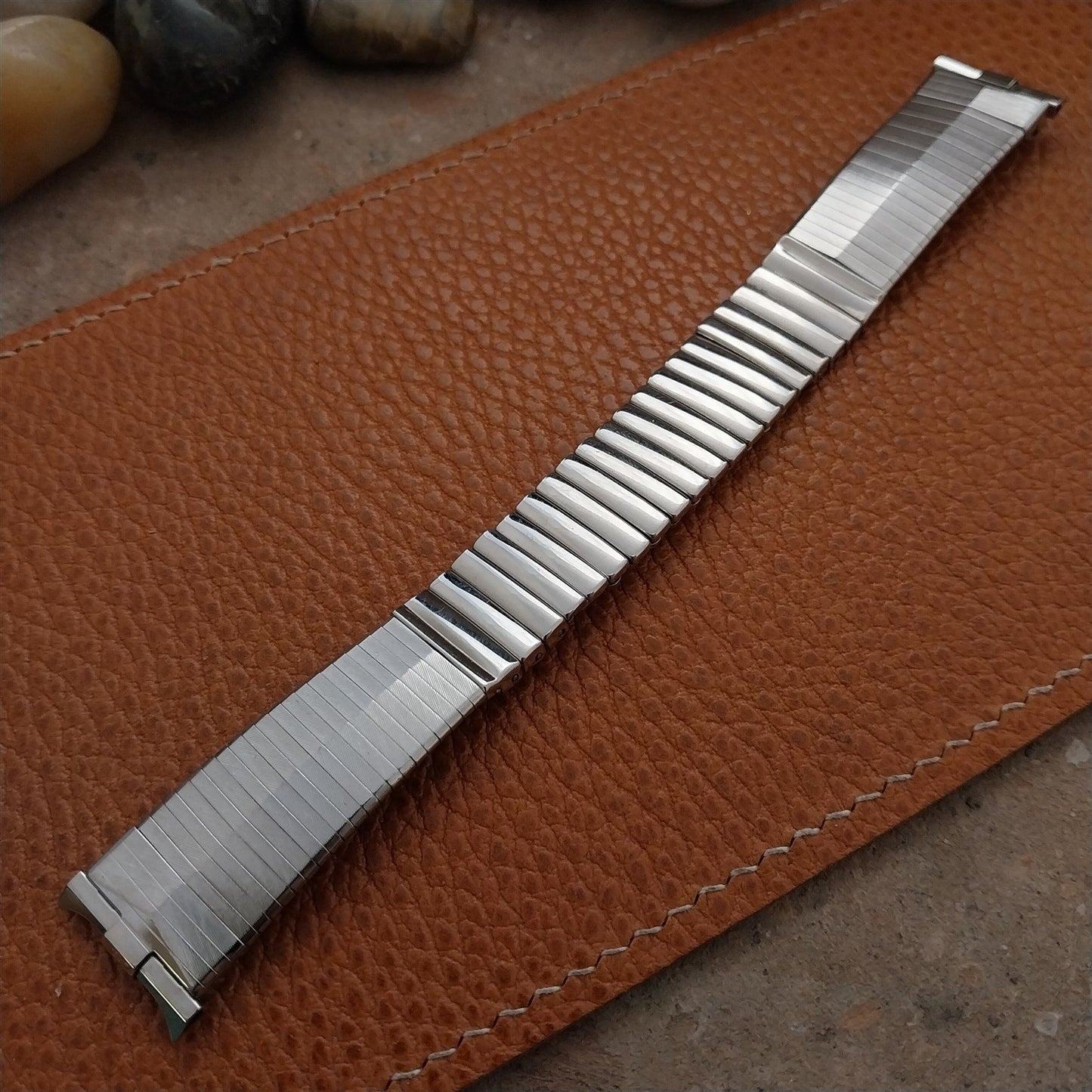 19mm 18mm mcm JB Champion Stainless Steel 1960s Unused Vintage Watch Band