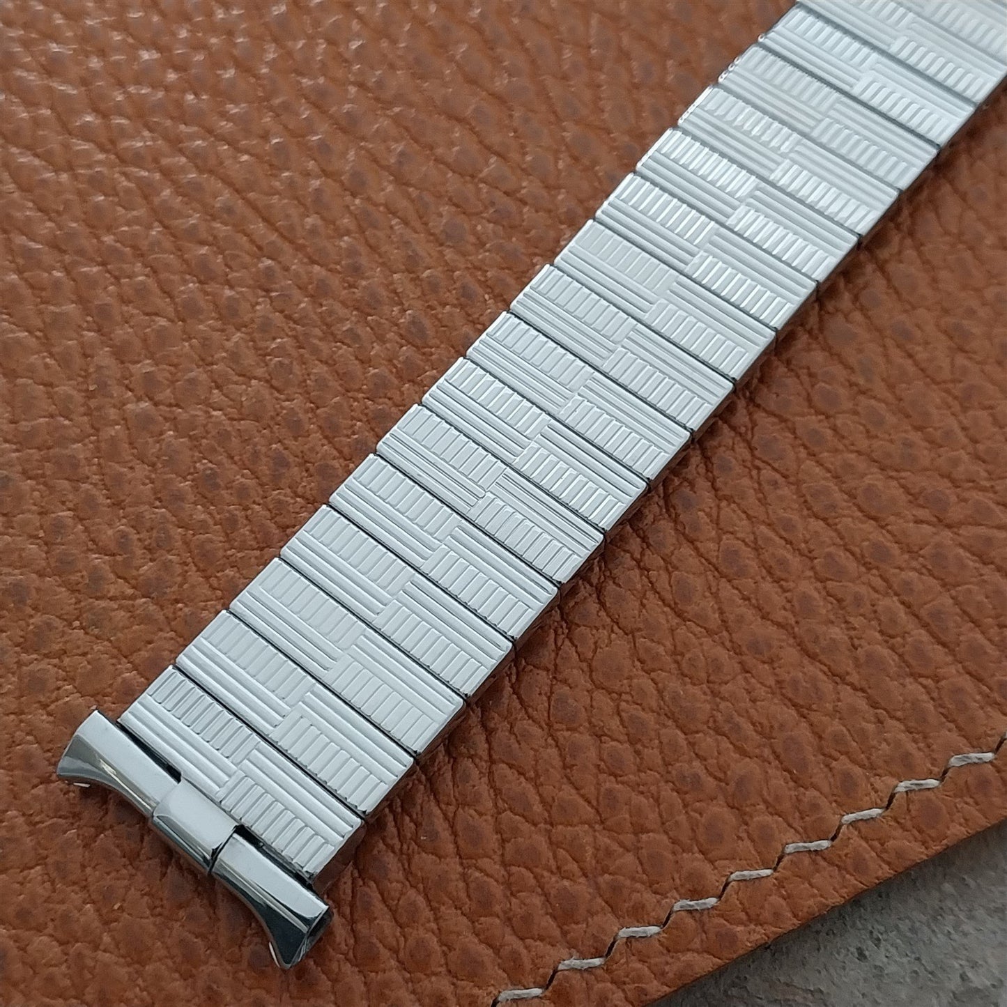 19mm 18mm JB Champion Stainless Steel PrestoFlex 1960s Unused Vintage Watch Band