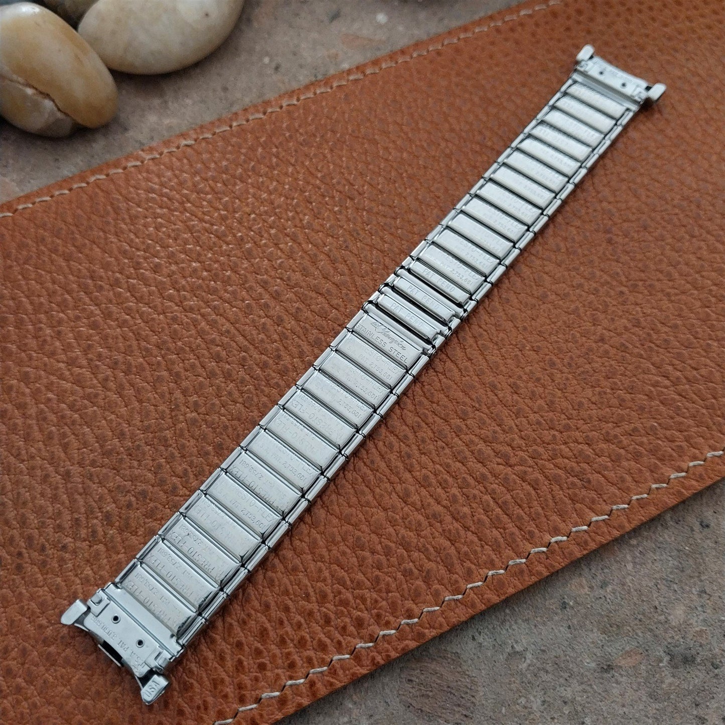 19mm 18mm JB Champion Stainless Steel PrestoFlex 1960s Unused Vintage Watch Band