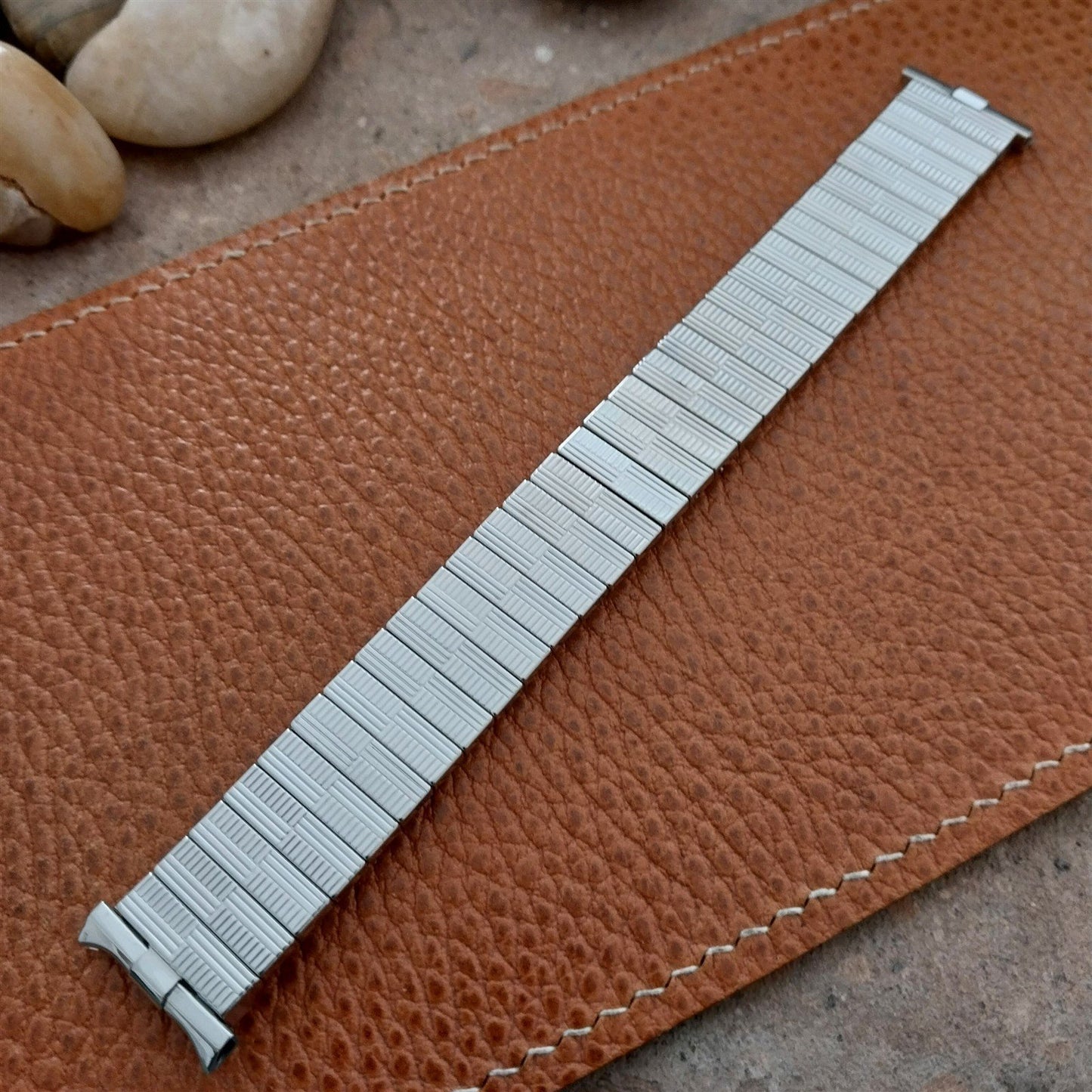 19mm 18mm JB Champion Stainless Steel PrestoFlex 1960s Unused Vintage Watch Band