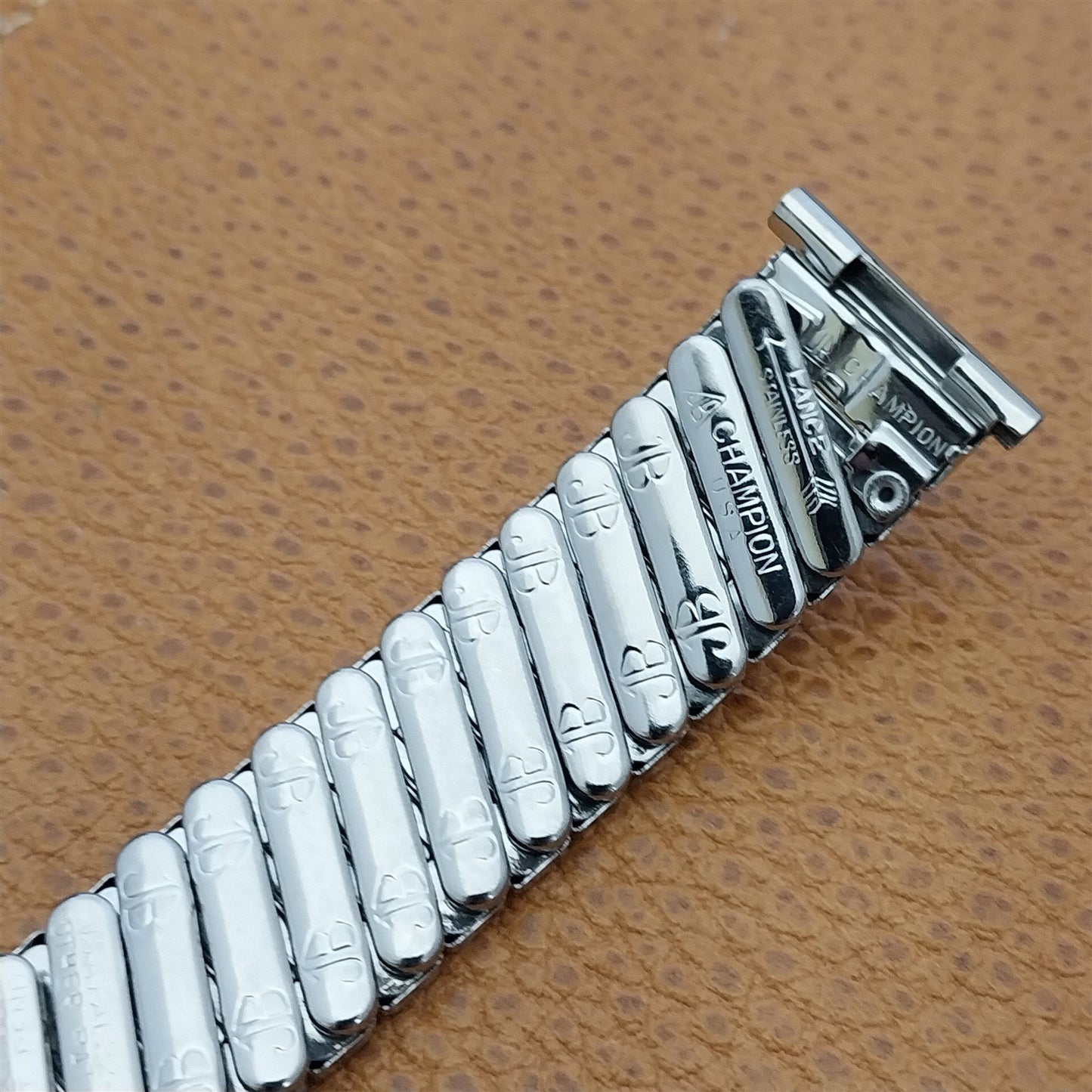 19mm 18mm 1950s JB Diamond Champion Stainless Steel Unused Vintage Watch Band