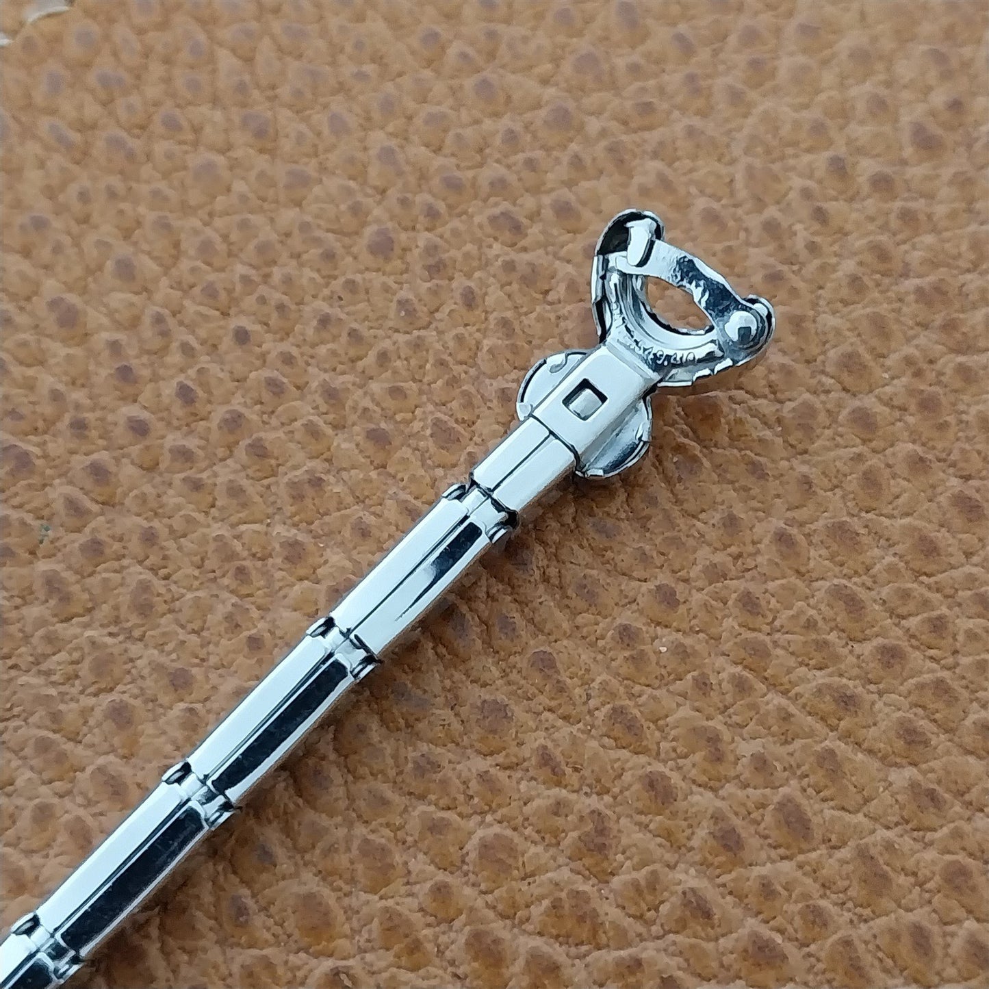 White Gold-Filled Speidel Criss-Cross 1950s Ladies Unused Vintage Watch Band