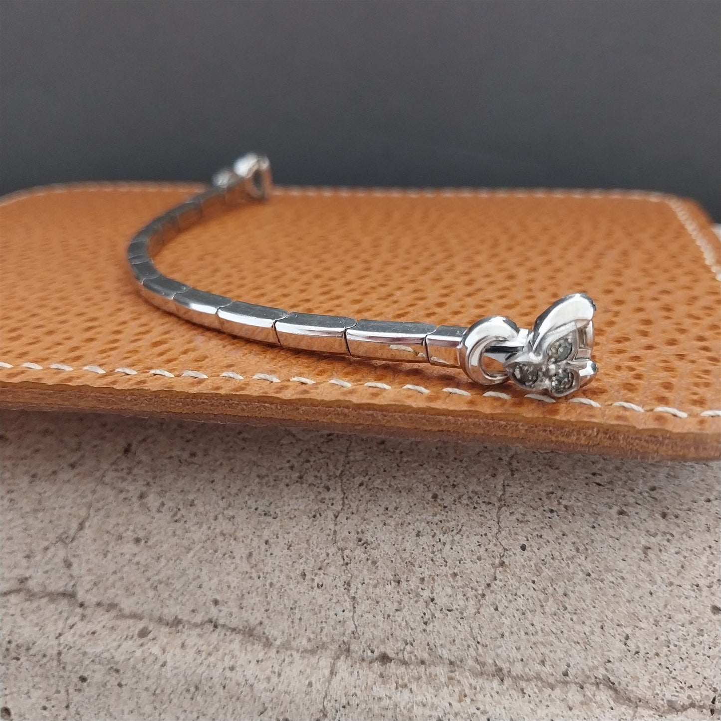 White Gold-Filled Speidel Criss-Cross 1950s Ladies Unused Vintage Watch Band