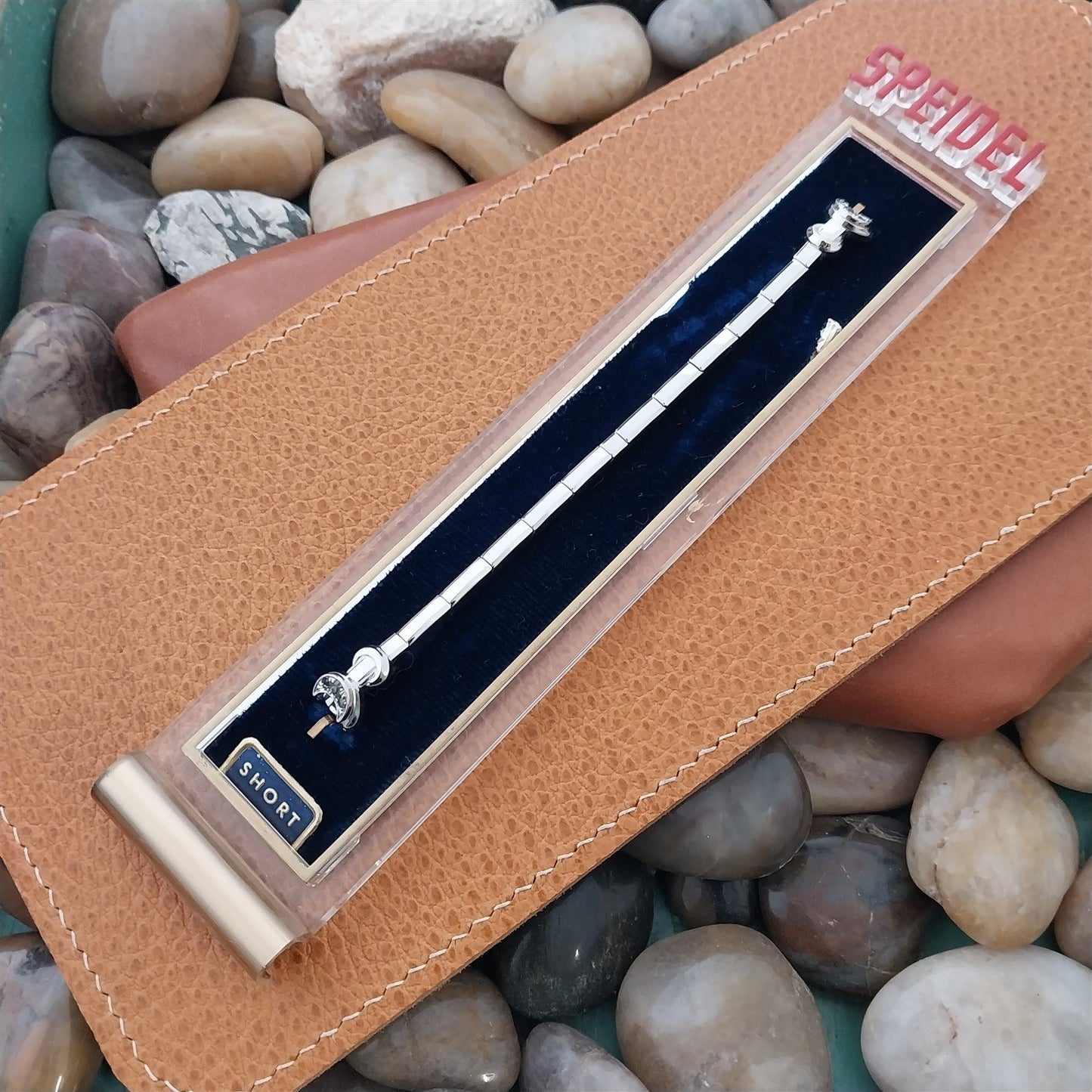 10k Gold-Filled & Rhinestone Ladies Single-Lug Speidel Unused Vintage Watch Band