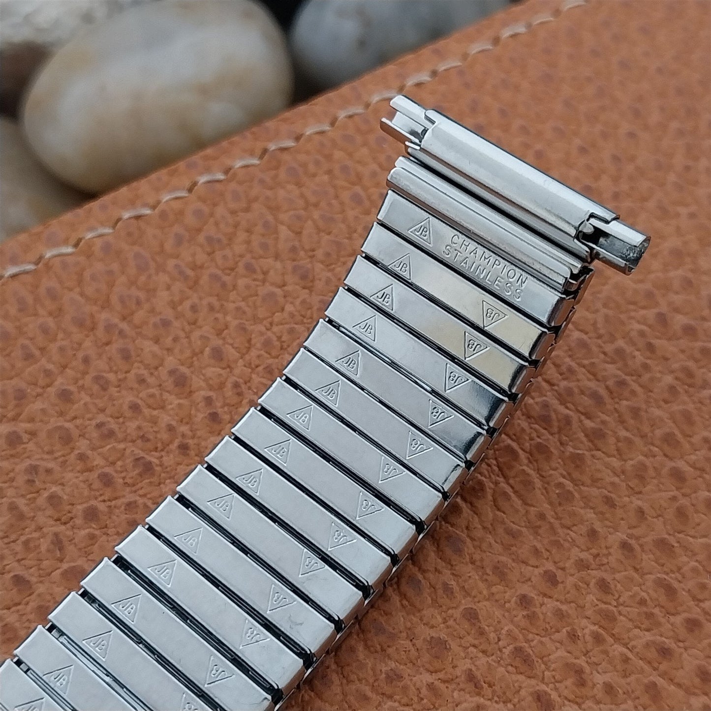 18mm 19mm 20mm JB Champion Brushed Stainless Steel Unused 70s Vintage Watch Band