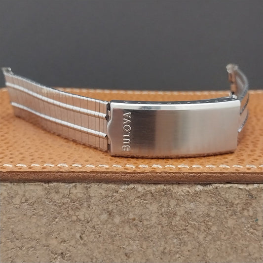 Vintage Bulova 19mm 18mm JB Champion Stainless Steel nos Unused 1960s Watch Band