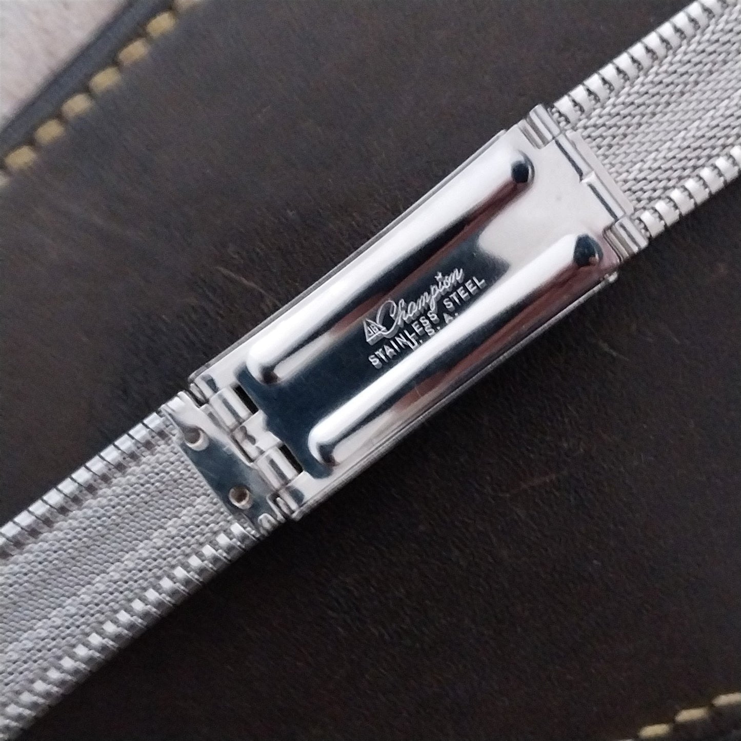 Bulova 19mm 18mm JB Champion Stainless Steel nos Unused 1960s Vintage Watch Band