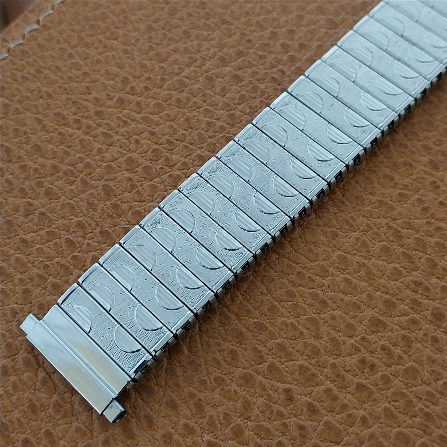 Timex Stainless Steel Classic Stretch nos Unused 1970s Vintage Watch Band