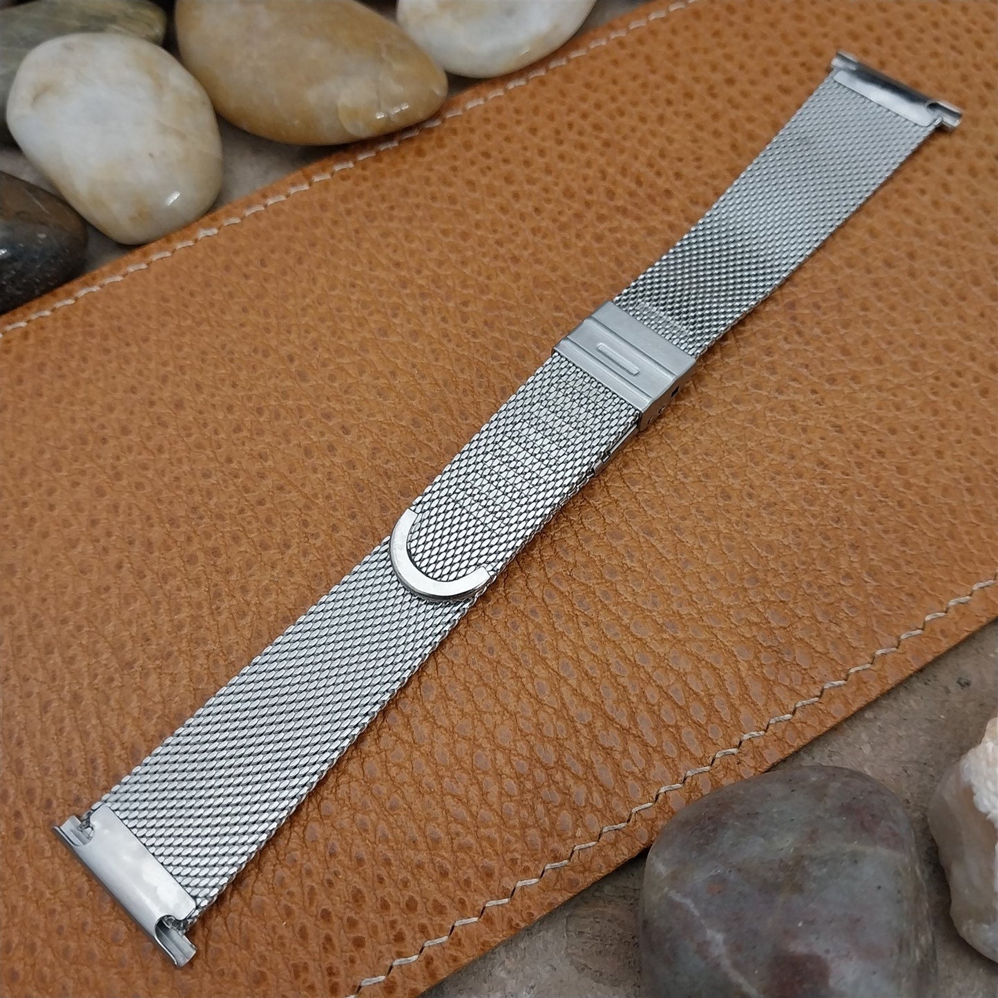 22mm Stainless Mesh Classic Unused 1960s-1970s JB Champion Vintage Watch Band