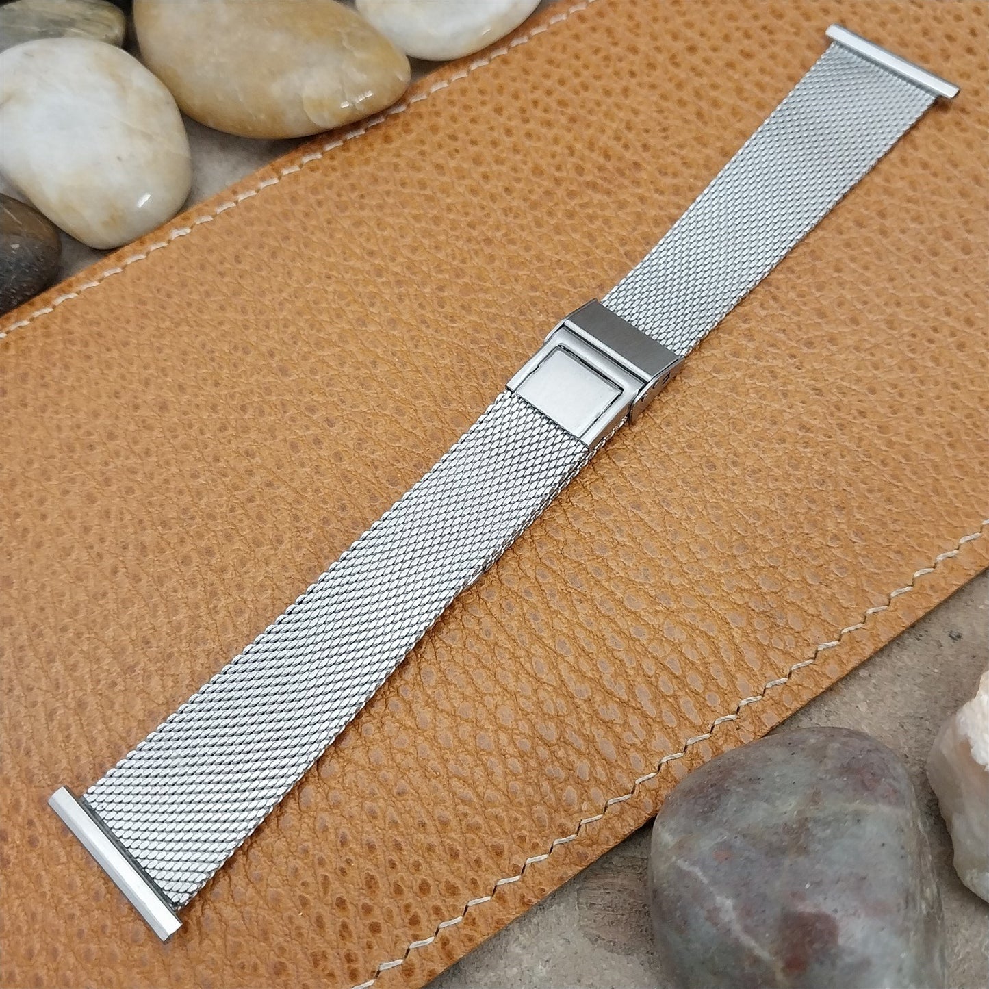 22mm Stainless Mesh Classic Unused 1960s-1970s JB Champion Vintage Watch Band