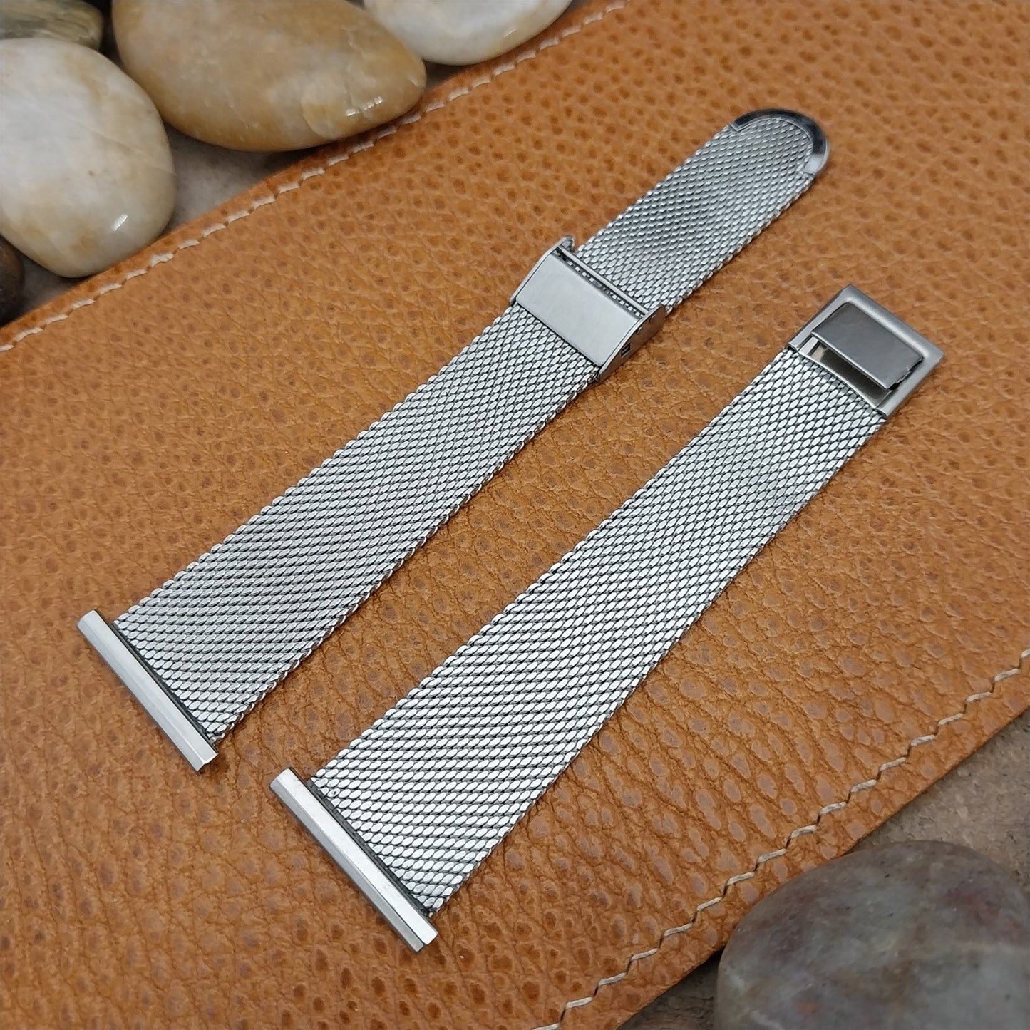 22mm Stainless Mesh Classic Unused 1960s-1970s JB Champion Vintage Watch Band