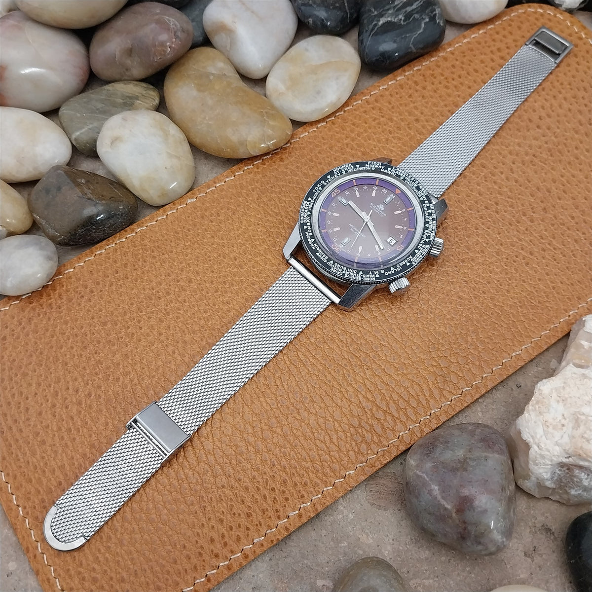22mm Stainless Mesh Classic Unused 1960s-1970s JB Champion Vintage Watch Band