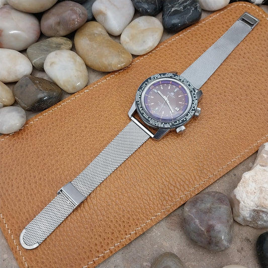 22mm Stainless Mesh Classic Unused 1960s-1970s JB Champion Vintage Watch Band