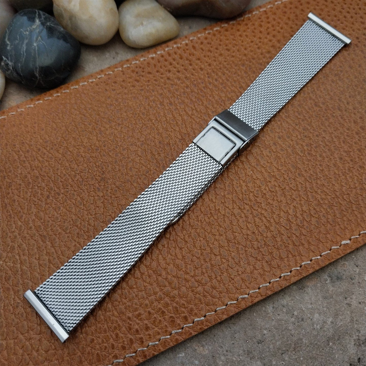 20mm Stainless Mesh Classic JB Champion Unused 1960s-1970s Vintage Watch Band