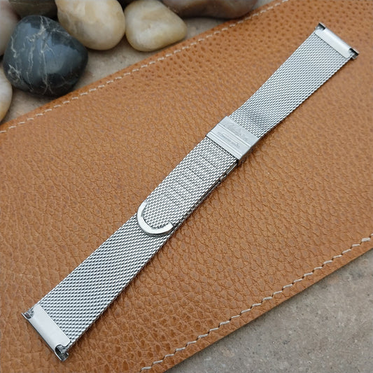 20mm Stainless Mesh Classic JB Champion Unused 1960s-1970s Vintage Watch Band