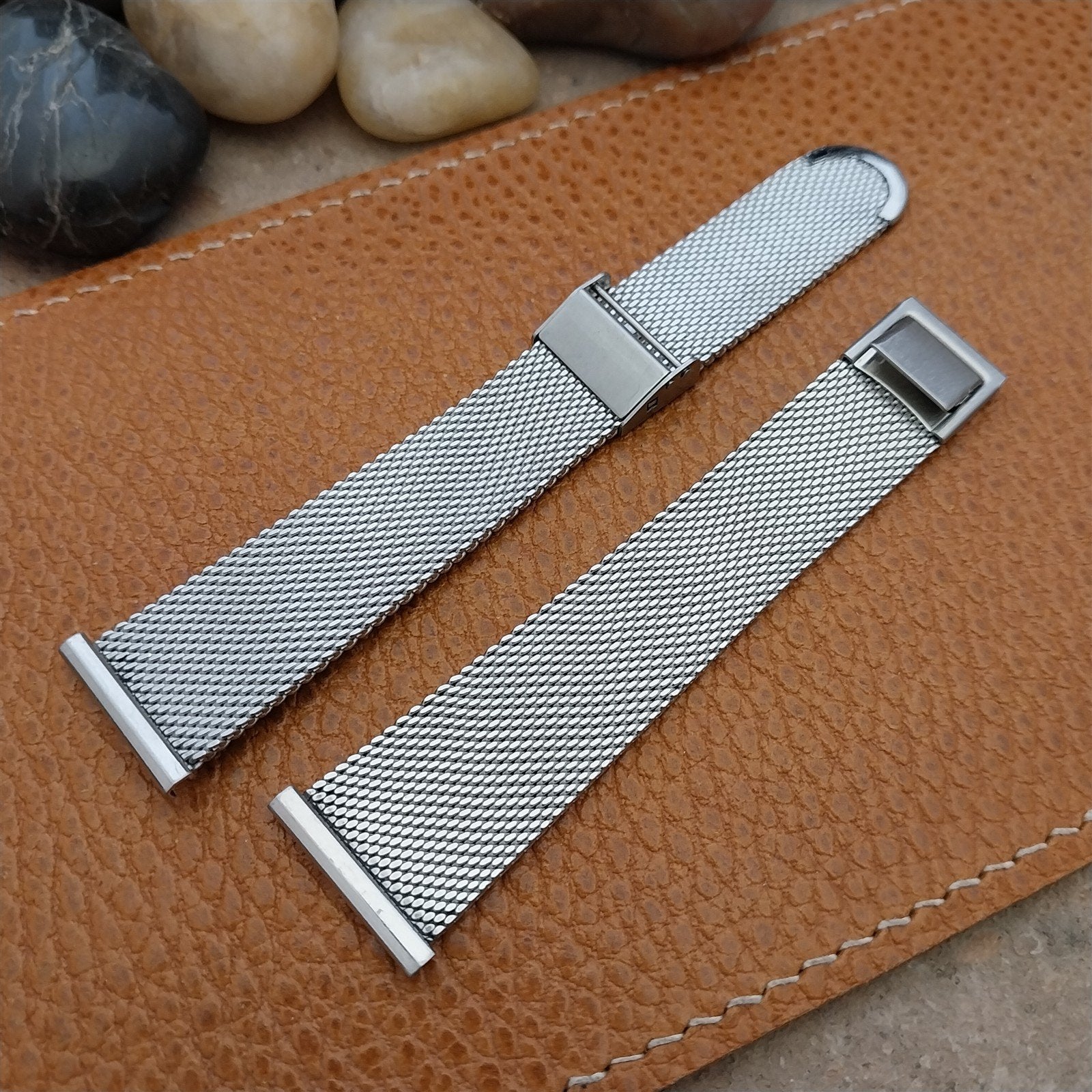 20mm Stainless Mesh Classic JB Champion Unused 1960s-1970s Vintage Watch Band