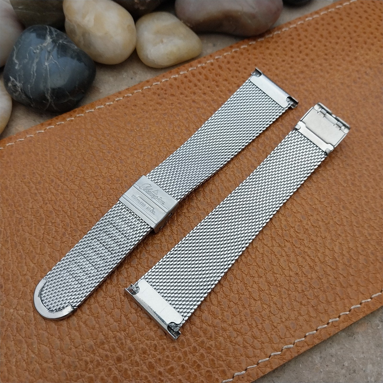 20mm Stainless Mesh Classic JB Champion Unused 1960s-1970s Vintage Watch Band