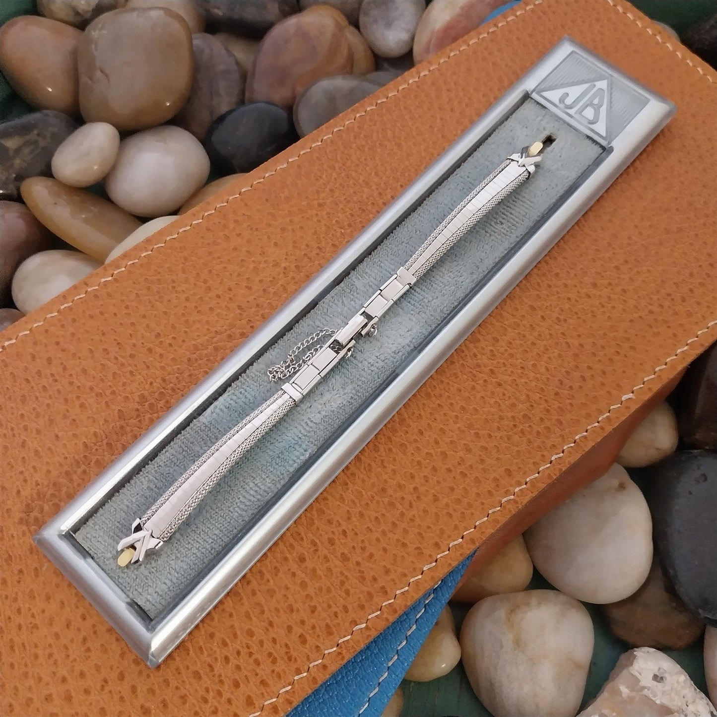 Ladies 10k White Gold-Filled JB Champion MCM nos 1960s Unused Vintage Watch Band