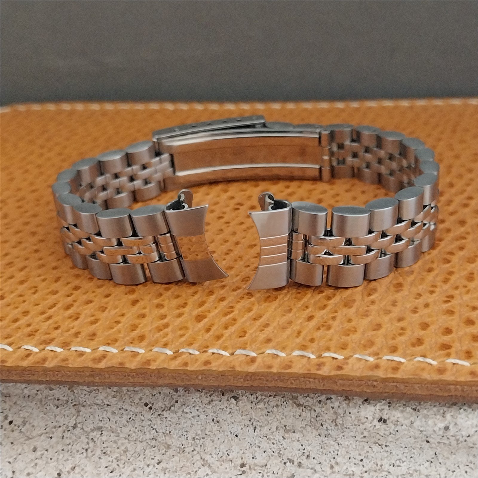 13mm Stainless Steel Beads of Rice Champion Ladies Unused nos Vintage Watch Band