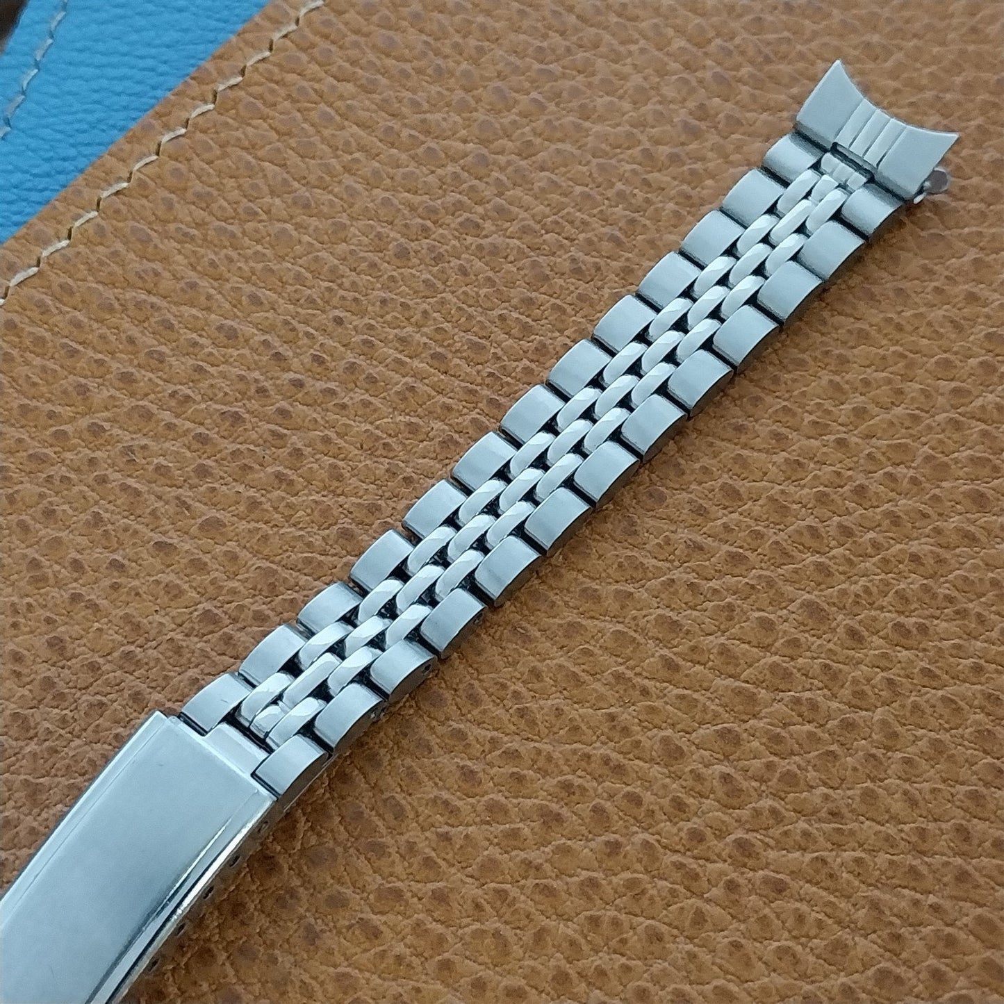 13mm Stainless Steel Beads of Rice Champion Ladies Unused nos Vintage Watch Band