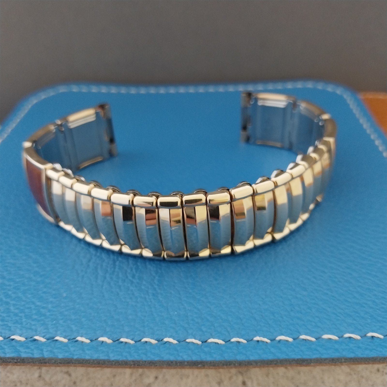 Vintage 5/8" JB Champion Classic Gold-Filled & Lizard Unused 1950s Watch Band