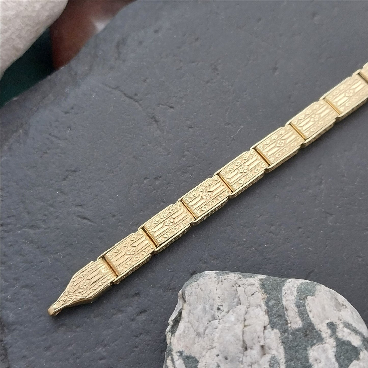 1910s-1920s 12k Gold-Filled Ladies Sturdymaid Filigree Unused Vintage Watch Band