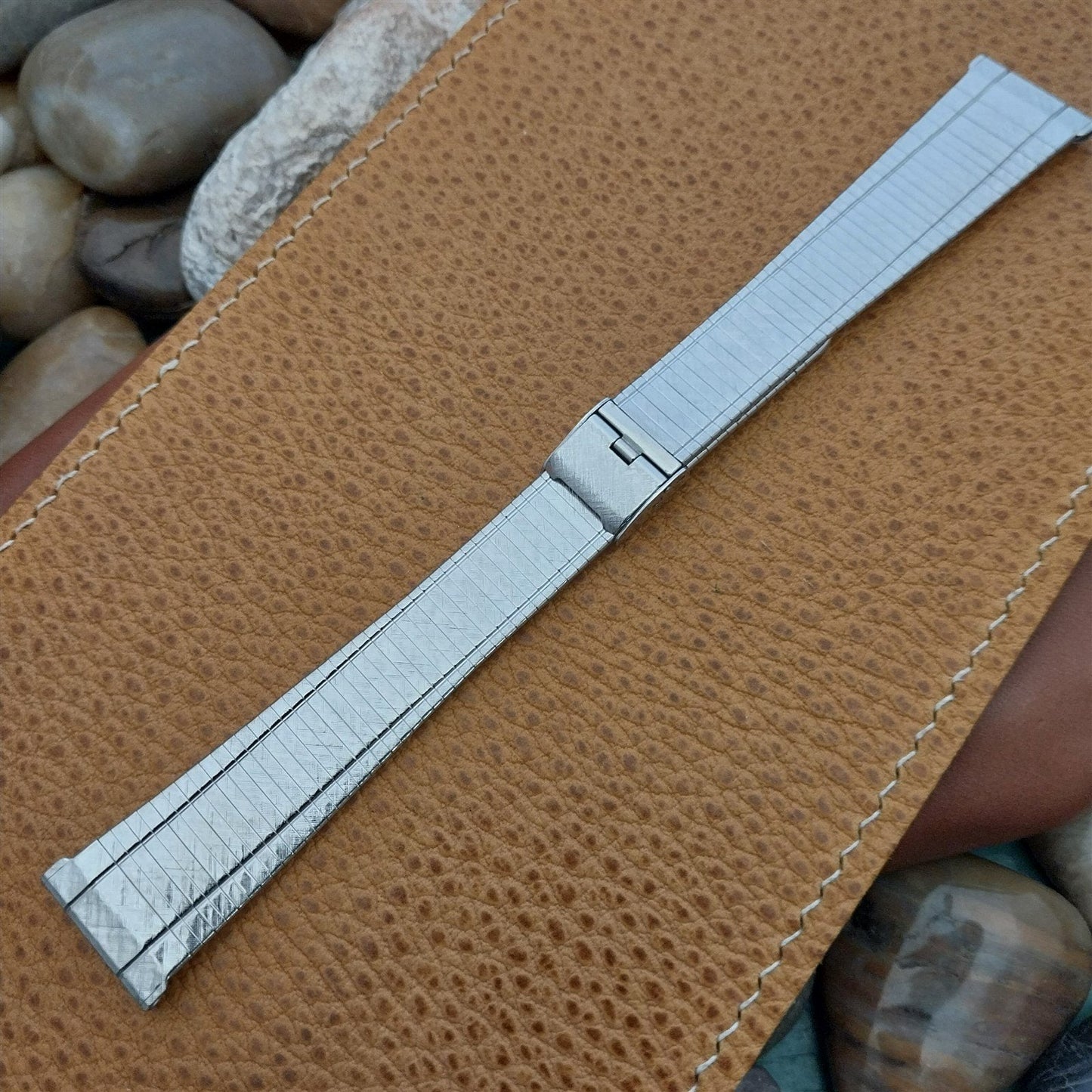 Vintage Stainless Steel 19mm 18mm Kestenmade Unused nos Classic 1960s Watch Band