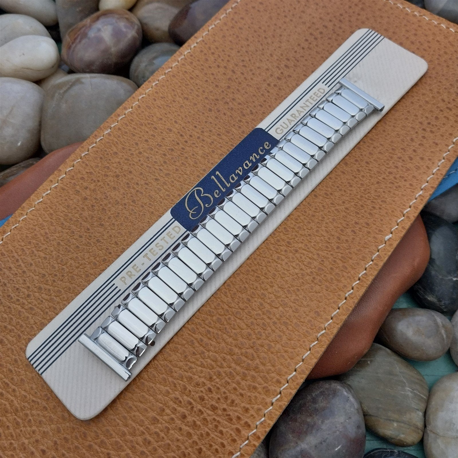 1950s Bellavance USA Stainless Steel Scissor Expansion nos Vintage Watch Band