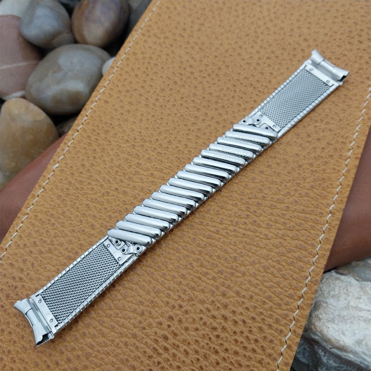 17.2mm Stainless Steel Classic 1960s Kestenmade nos Unused Vintage Watch Band