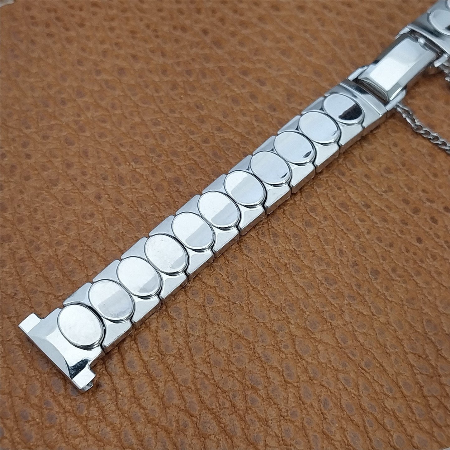 1/2" White Gold-Filled MCM JB Champion Ladies Unused 1950s Vintage Watch Band