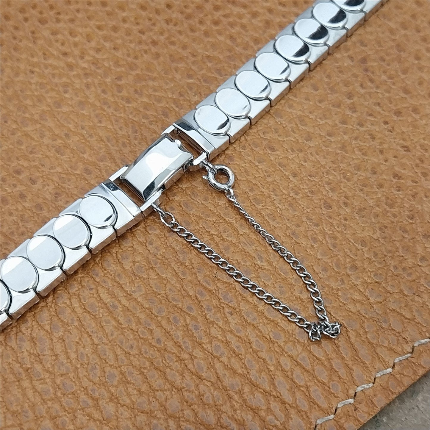 1/2" White Gold-Filled MCM JB Champion Ladies Unused 1950s Vintage Watch Band