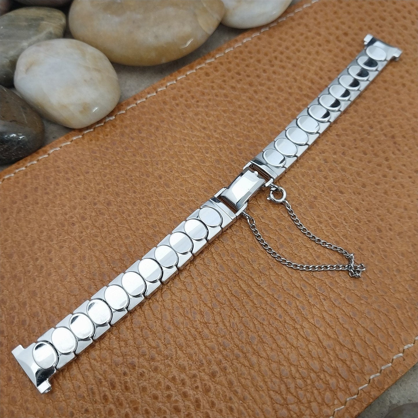 1/2" White Gold-Filled MCM JB Champion Ladies Unused 1950s Vintage Watch Band