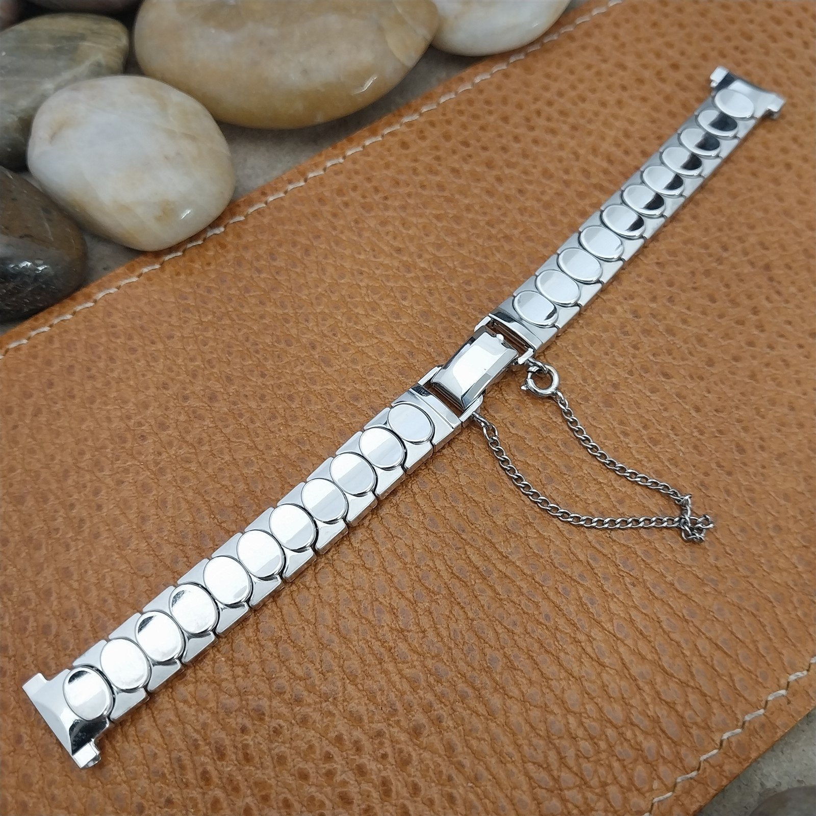 1/2" White Gold-Filled MCM JB Champion Ladies Unused 1950s Vintage Watch Band