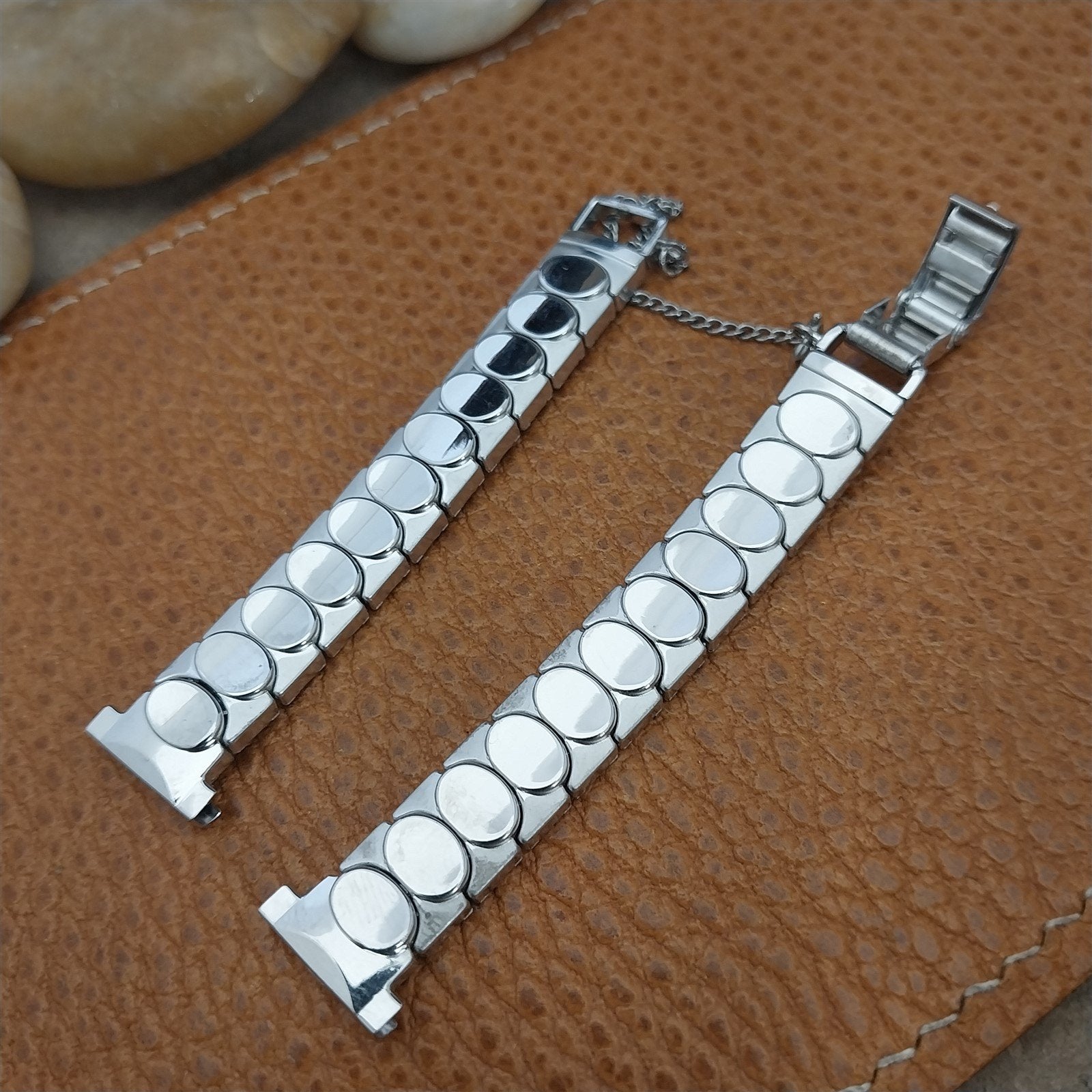 1/2" White Gold-Filled MCM JB Champion Ladies Unused 1950s Vintage Watch Band