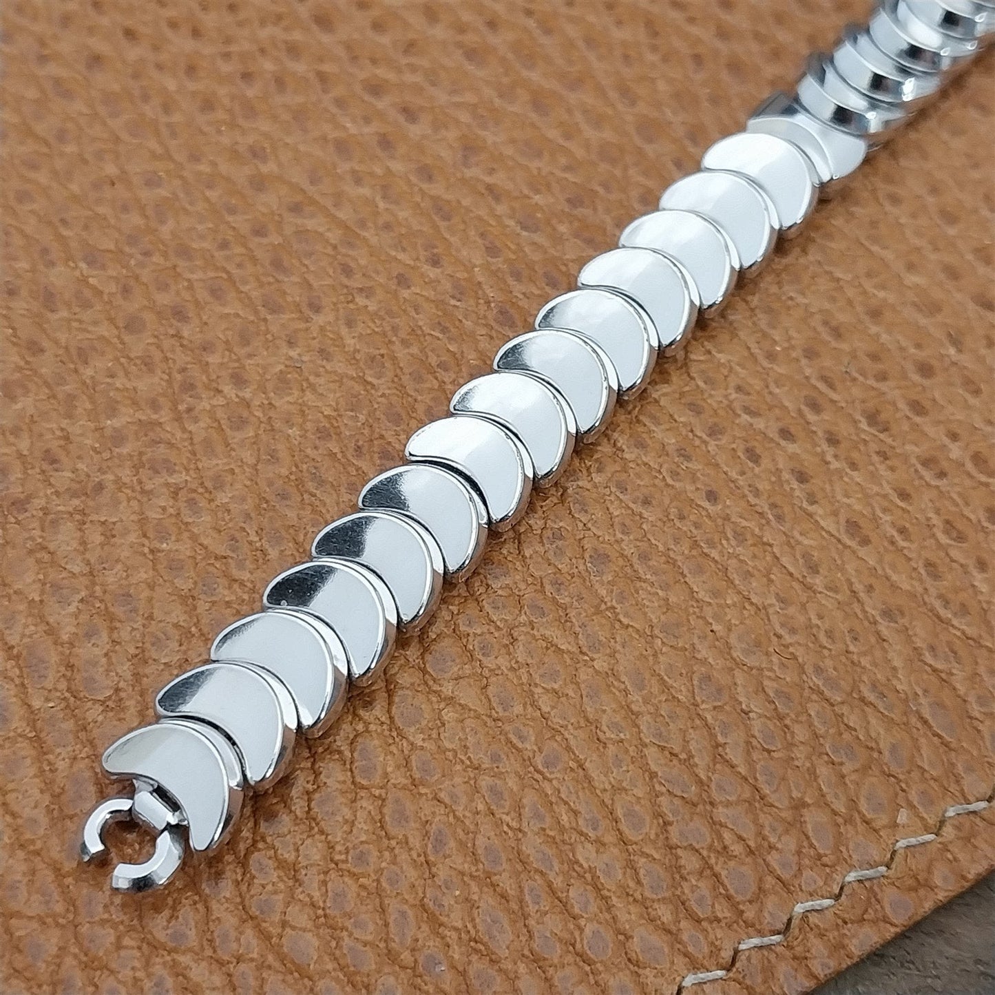 White Gold-Filled Ladies JB Champion Golden Coin Unused 1950s Vintage Watch Band