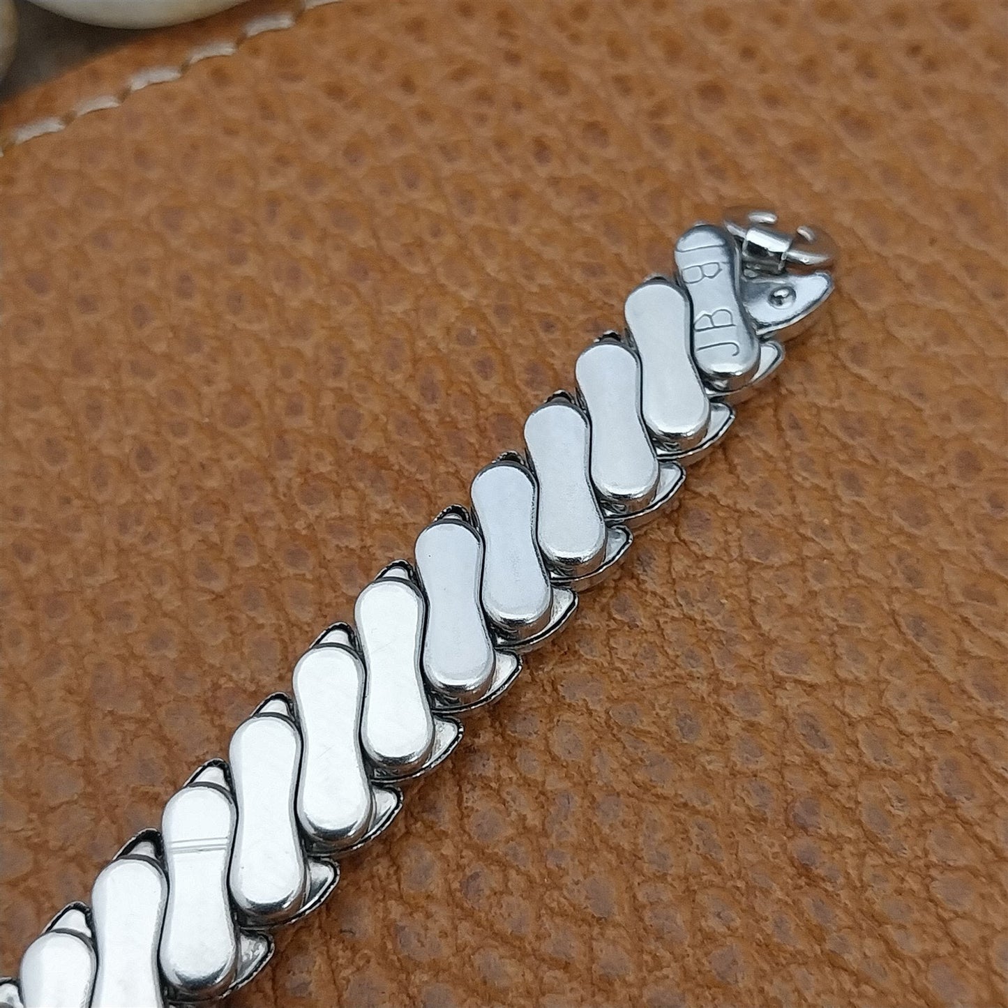 White Gold-Filled Ladies JB Champion Golden Coin Unused 1950s Vintage Watch Band