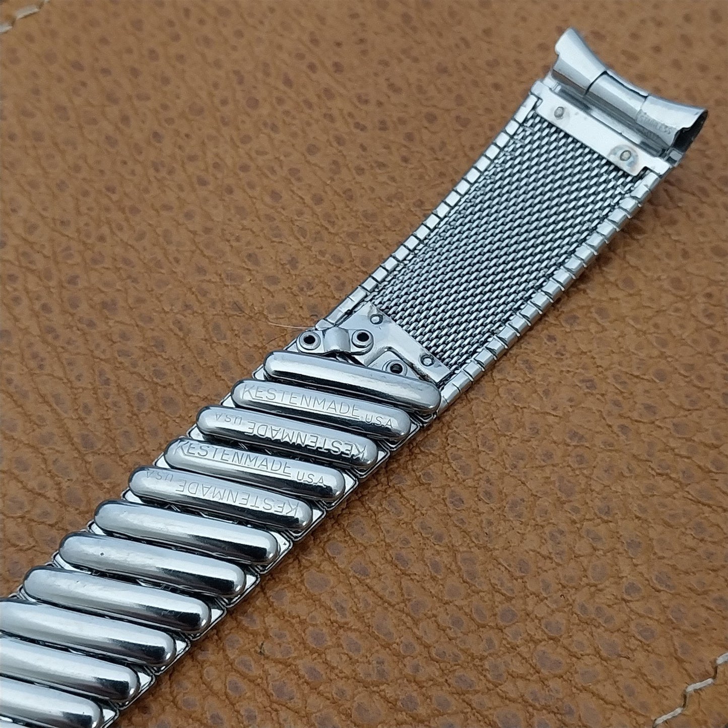 17.2mm 11/16 Kestenmade USA Stainless Steel Unused nos 1960s Vintage Watch Band